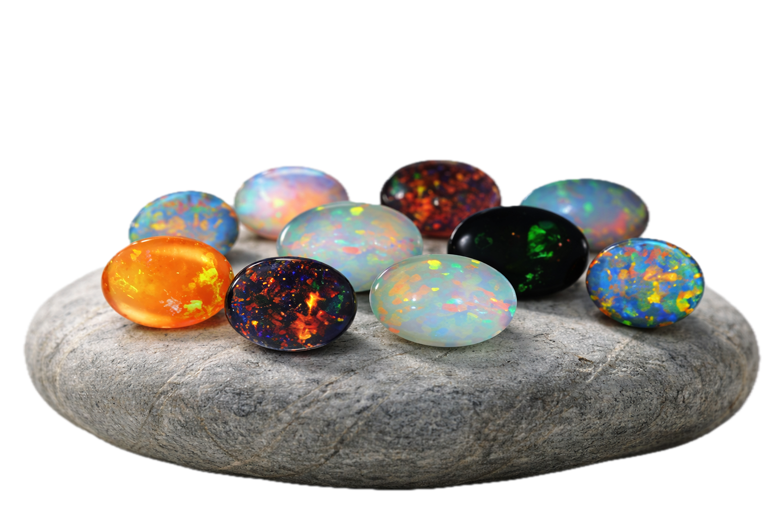 Comparing lab-grown and natural opals