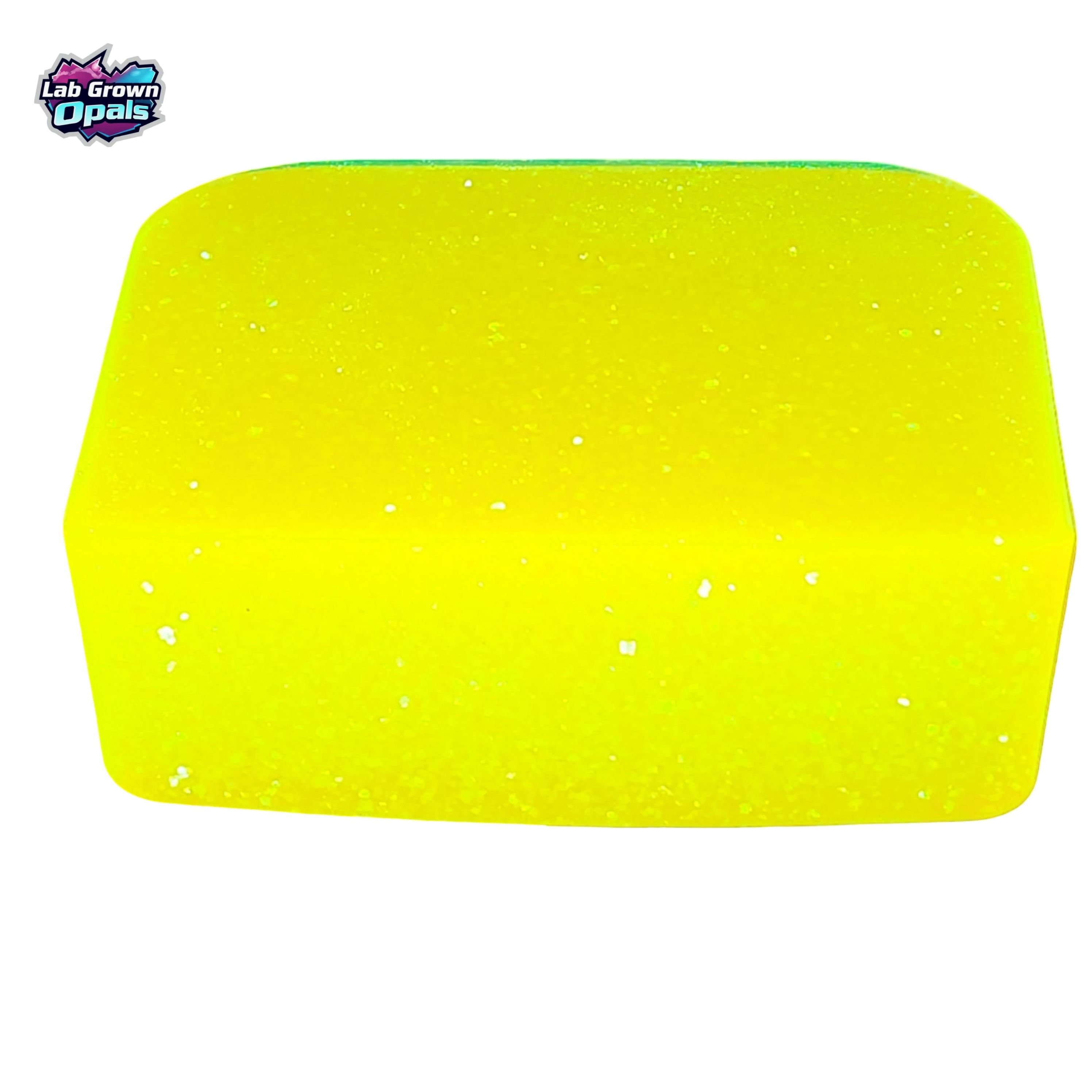 Yellow/Green Glitter Opal