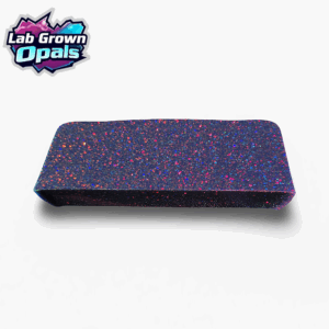 Black/Red Glitter Opal